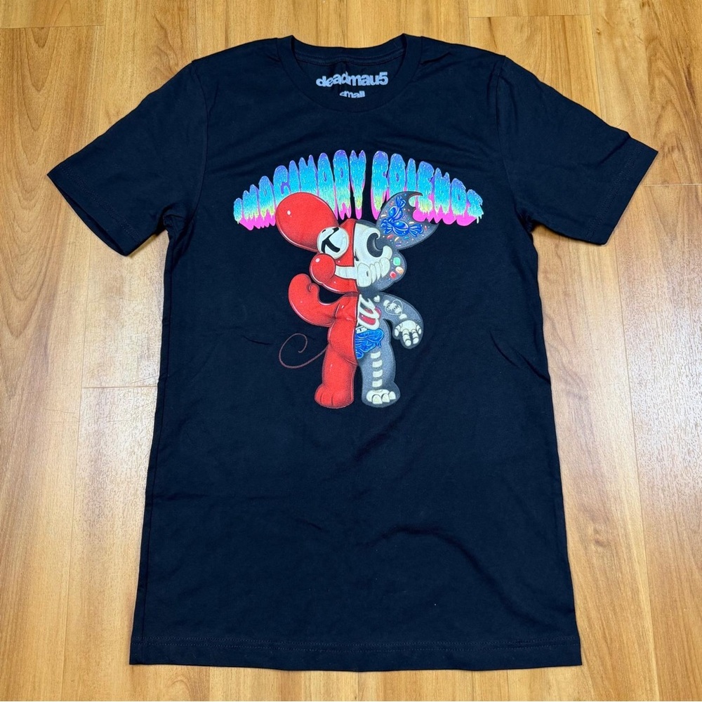 Deadmau5‎ Imaginary Friends Mens Graphic T Shirt Black Small